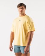 klær T442527 gul wolf head paisley print t-skjorte menn Alphalete
