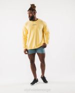 klær T442528 gul aa paisley print ls t-skjorte menn Alphalete - Bilde 2