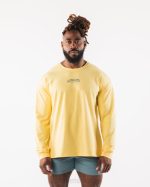 klær T442528 gul aa paisley print ls t-skjorte menn Alphalete