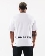 klær T442533 hvit børstet crest t-skjorte menn Alphalete - Bilde 3