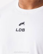 klær T442533 hvit børstet crest t-skjorte menn Alphalete - Bilde 5