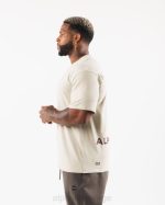 klær T442535 havskjell/sangria brun børstet crest t-skjorte menn Alphalete - Bilde 4