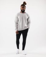 klær T442543 gråmelert ulvehode er tee menn Alphalete - Bilde 2