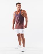 klær T442560 støvete rosa gradient lilla ulvehodestrenger menn Alphalete - Bilde 2