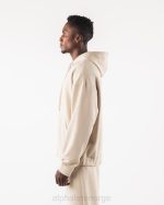 klær T442610 havsalt brun original jakke med full glidelås menn Alphalete - Bilde 3