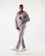 klær T442611 rosevann rosa original jakke med full glidelås menn Alphalete - Bilde 2