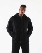 klær T442615 svart original jakke med full glidelås menn Alphalete