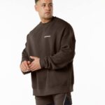 klær T442649 fudge brun klassisk mannskap menn Alphalete