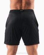 klær T442651 svart ulvehode mesh kort 6" menn Alphalete - Bilde 4