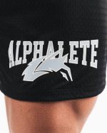 klær T442651 svart ulvehode mesh kort 6" menn Alphalete - Bilde 6