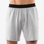 klær T442655 gråmelert lounge kort menn Alphalete
