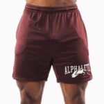 klær T442659 sangria rød ulvehode mesh kort 6" menn Alphalete