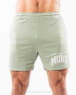 klær T442664 salvie grønn ldb mer mesh kort 6" menn Alphalete