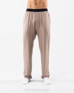 klær T442712 mokka brun lounge bukse menn Alphalete