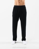 klær T442713 svart lounge bukse menn Alphalete