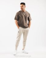 klær T442715 havskjell brun academy club jogger menn Alphalete - Bilde 2