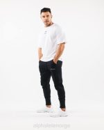 klær T442717 svart academy club jogger menn Alphalete - Bilde 2