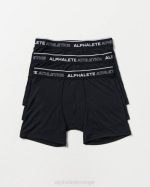 klær T442749 svart klassisk boksershorts 3pk menn Alphalete