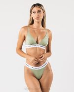 klær T44289 salvie grønn akutt bralette kvinner Alphalete