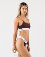 klær T44292 sangria rød akutt cami bralette kvinner Alphalete - Bilde 2