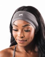 tilbehør T442476 støvete betonggrå wolf head airtech pannebånd unisex Alphalete - Bilde 5